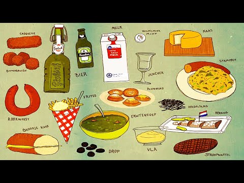 Видео: Какие блюда, еда популярные в Нидерландах