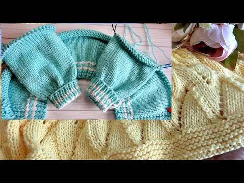 Видео: Выбрала узор и вот что получилось🌺 Детский плед спицами. Продвижения по костюмчику для малыша.