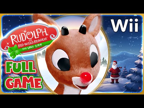 Видео: Рудольф, красноносый олень. ПОЛНАЯ ИГРА (Wii)