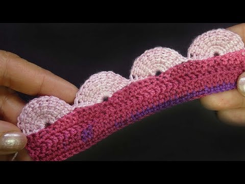 Видео: ЭКСКЛЮЗИВ Кайма крючком "Ракушки" Урок вязания крючком