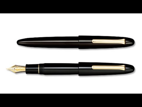 Видео: Обзор перьевой ручки Sailor King of Pens (K.O.P.) Ebonite GT
