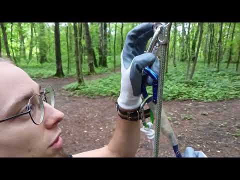 Видео: Подъем на зажиме Тиблок. Petzl Tbloc.