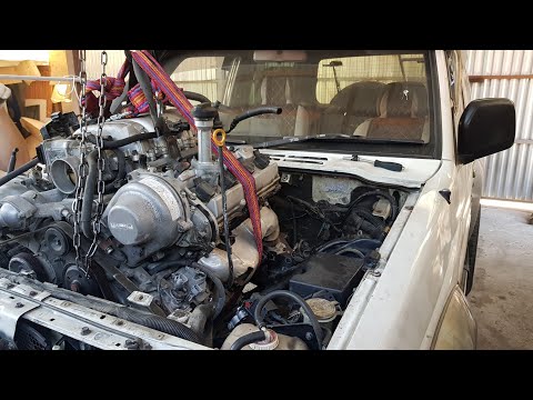 Видео: Хищник 3UZ свап Pajero ч1