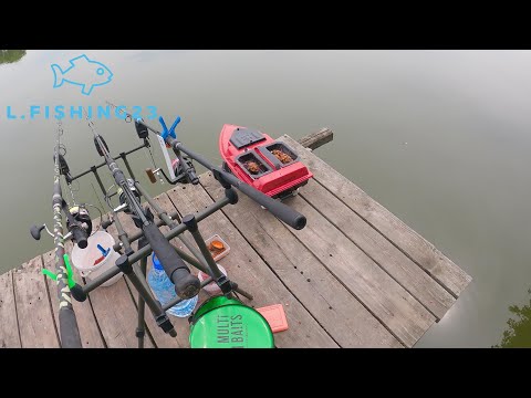 Видео: Рыбалка в завоз . Прикормка . двух бункерный скоростной кораблик