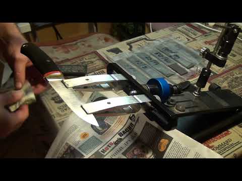 Видео: Ножи. Обзоры тесты и заточка.Сталь CPM 420V. Заточка эльбор. Финиш камень Тиб.