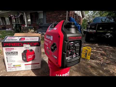 Видео: Инверторный генератор Predator 2500, первый запуск
