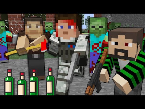 Видео: АЛКАШИ ЗОМБИ АПОКАЛИПСИСА В МАЙНКРАФТ