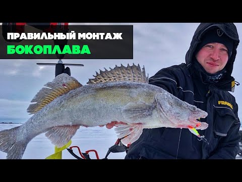 Видео: ПРАВИЛЬНЫЙ МОНТАЖ БОКОПЛАВА. Где искать судака зимой.  Секреты ловли на бокоплав. Kamfish