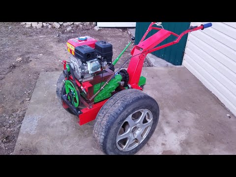 Видео: Самодельный мотоблок за 100$,обзор.
