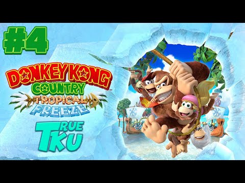 Видео: Donkey Kong Country: Tropical Freeze Прохождение #4 Донки Конг Спасает Остров!