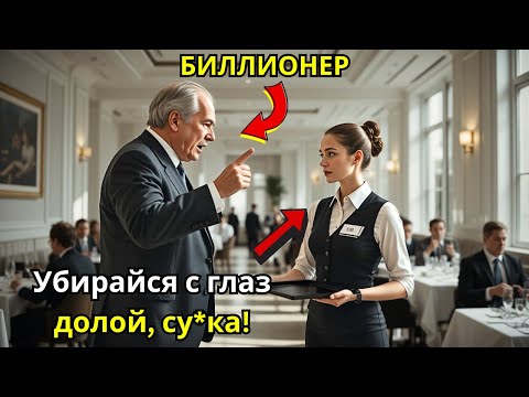 Видео: Миллиардер оскорбил официантку — её ответ лишил всех дара речи