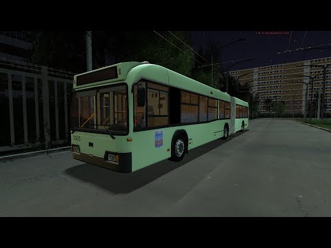 Видео: Покатушки на БКМ 333 (OLD) На маршруте 8 (Trolleybus FS)