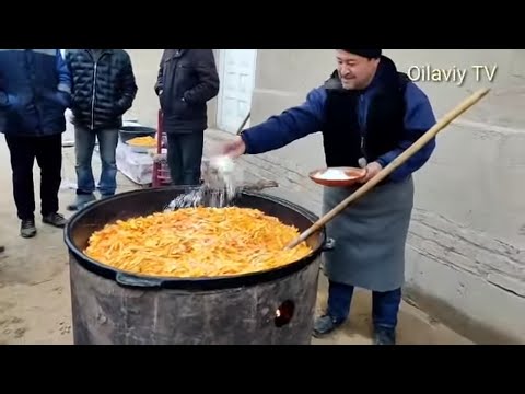 Видео: хоразм сузма палов /хорезмский свадебный плов/khorezm wedding plov.