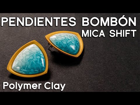 Видео: Серьги из бонбона - слюдяная смена - учебное пособие по полимерной глине [Суб] | Ана Белчи