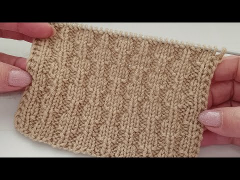 Видео: Красивый и несложный теневой узор спицами.