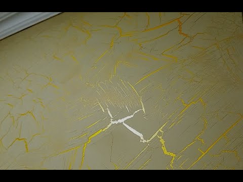 Видео: Как делается декоративная покраска с трещинами