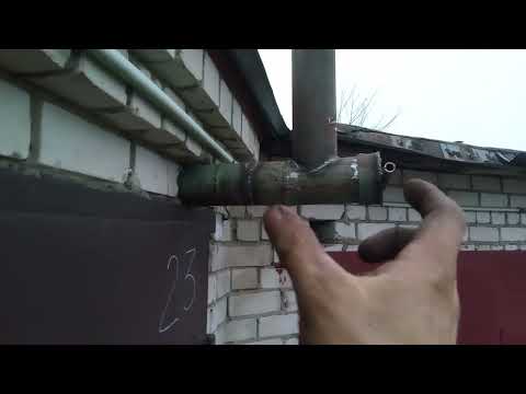 Видео: лучший дымоход через стену для гаража