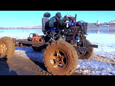 Видео: Сделали вездеход который едет везде!