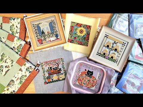Видео: 309. Рукодельный микс 116/ Готовые работы от Mill Hill/ Текстильные мешочки в стиле пэчворк
