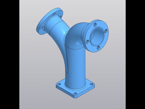 Видео: Видеоуроки Компас 3D V19. Патрубок с ответвлением