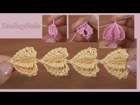 Видео: Объемные СЕРДЕЧКИ крючком/Вяжем КРЮЧКОМ шнур/ПОДРОБНЫЙ мастер-класс/3Д ВЯЗАНИЕ