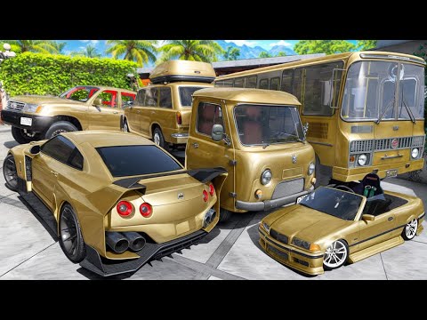 Видео: УГНАЛ КУЧУ ЗОЛОТЫХ ЧИТ ТАЧЕК В GTA 5! БИТВА ВОРОВ В ГТА 5 ОНЛАЙН!