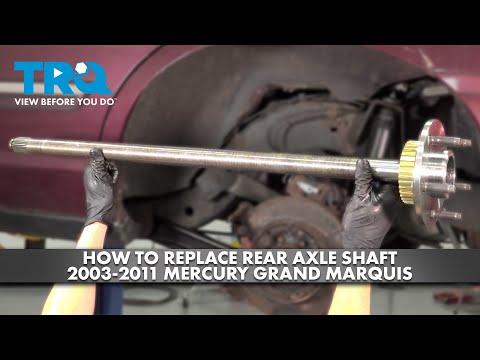 Видео: Как заменить полуось заднего моста Mercury Grand Marquis 2003-2011