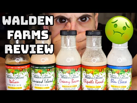 Видео: Обзор заправки WALDEN FARMS | Приправы ZERO CALORIE | Разбить или пропустить?
