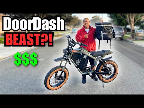 Видео: Я попробовал DoorDash на этом электровелосипеде... Не ожидал! | Тест максимального запаса хода Lu...