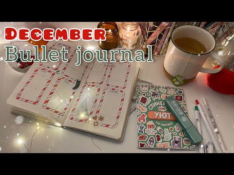 Видео: ОФОРМЛЕНИЕ ЕЖЕДНЕВНИКА НА ДЕКАБРЬ | December bullet journal | новогодняя атмосфера