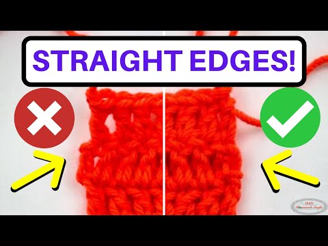 Видео: Вязание крючком прямых краев столбиками с накидом — альтернативная поворотная цепочка