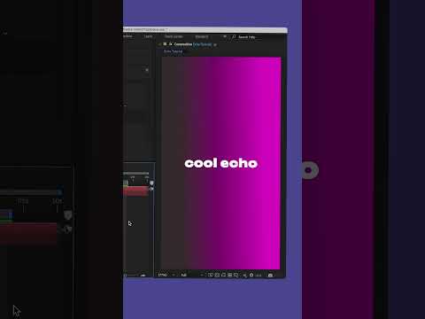 Видео: Effect Echo - Клевый эффект горящего текста в After Effects