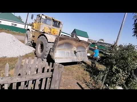 Видео: К-700 против берёз
