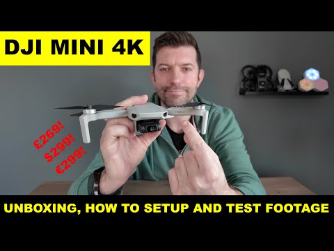 Видео: Распаковка дрона DJI MINI 4K, как настроить и снимать видео в формате 4K