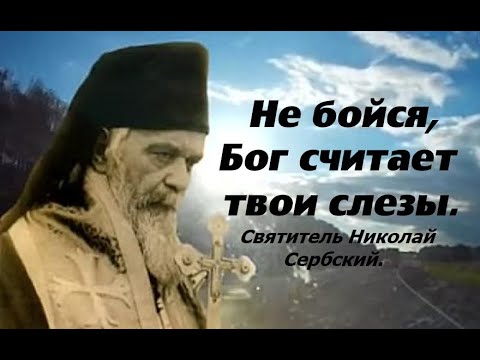 Видео: Не бойся, Бог считает твои слезы. Не трать напрасно деньги. Святитель Николай Сербский.