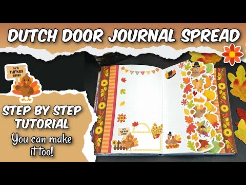 Видео: Милая и простая идея для осеннего разворота в голландском журнале на двери!