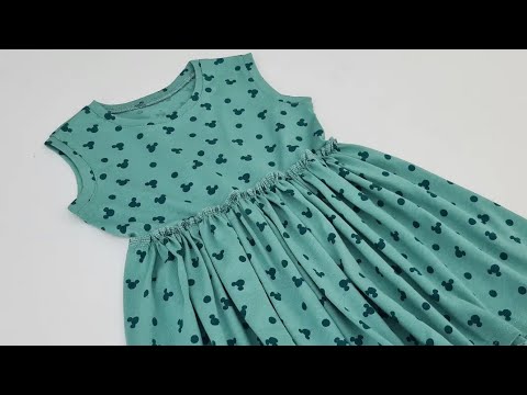 Видео: Пошив очень простого летнего платья/платье для девочки 4-5 лет 🎀Детская одежда