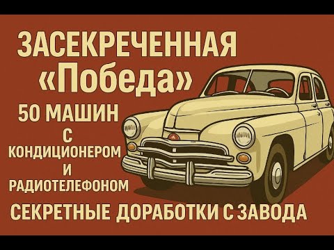 Видео: ЗАСЕКРЕЧЕННАЯ "Победа": 50 машин с кондиционером и радиотелефоном, которые ИСЧЕЗЛИ