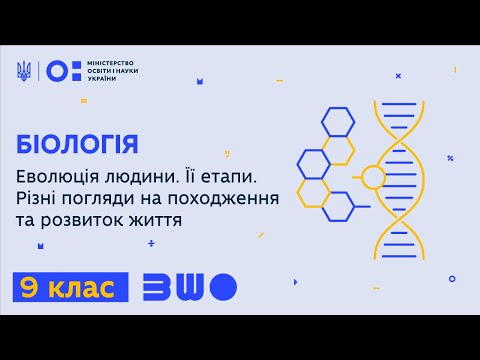 Видео: 9 клас. Біологія. Еволюція людини. Її етапи. Різні погляди на походження та розвиток життя