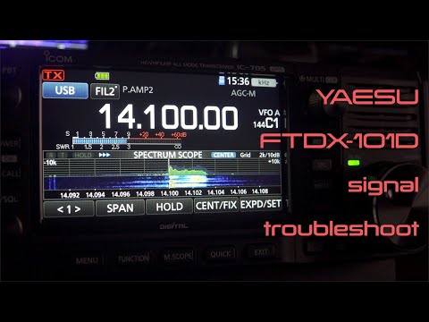 Видео: Yaesu FTDX-101: устраняем внеполосные излучения передатчика - настройка AMC/ TX signal spurs resolve