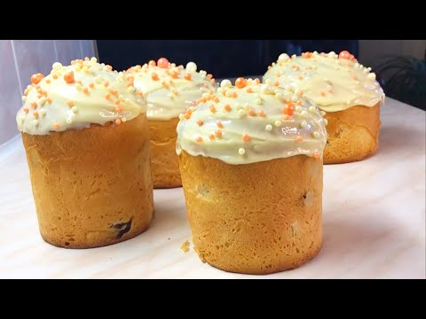 Видео: Пасхальные куличи на желтках, влажые и без крошек.