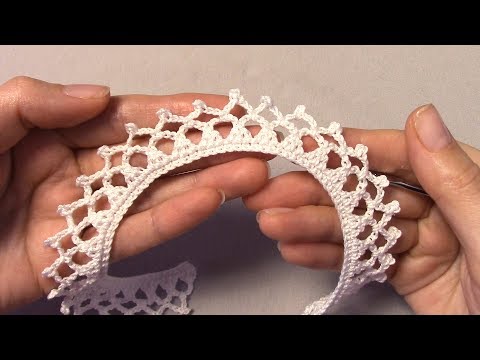 Видео: Белая кайма крючком/МК для начинающих