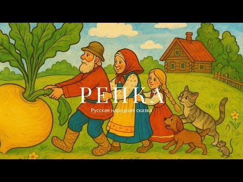 Видео: Русская народная сказка  Репка детским голосом — для самых маленьких!