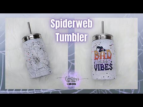 Видео: Урок по созданию жуткого паутинного стакана с настоящей паутиной! | Smoke Method Halloween Tumbler