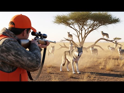 Видео: Захватывающая охота на хищников в 4K — эпическая встреча с гигантской стаей койотов в Америке