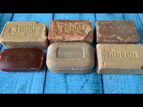 Видео: Сет с резкой советского банного мыла. Very dry soap!