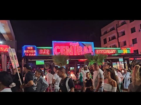 Видео: 🇧🇬 Вечерний Солнечный Берег. Уже ТОЛПЫ ЛЮДЕЙ! - Атмосфера на Солнечном Берегу вечером. WALKING TOUR