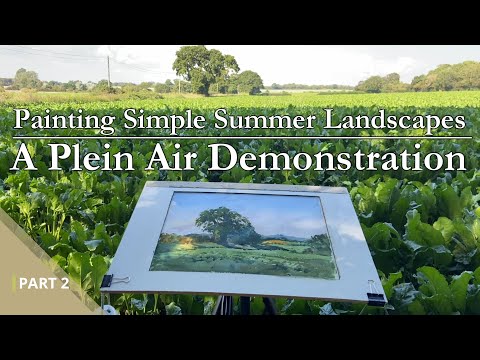 Видео: Рисуем простые летние пейзажи | Часть 2