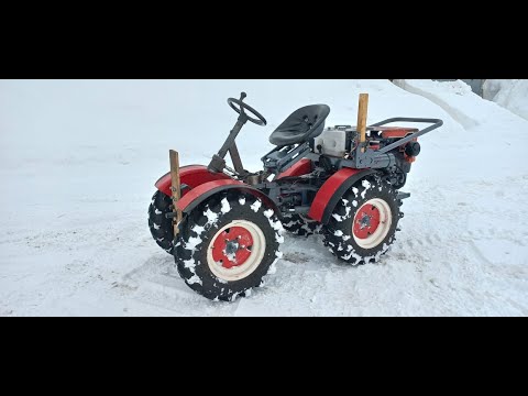 Видео: TZ-4K-14 Реверсивный трактор. часть 5 Winter. Snow. Drive