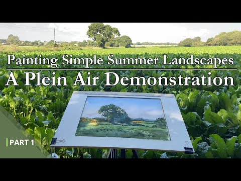Видео: Рисуем простые летние пейзажи | Часть 1